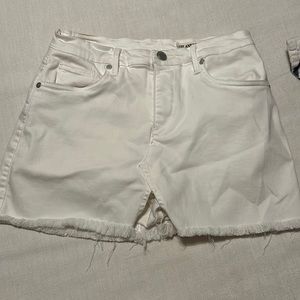 BLANKNYC white denim skort